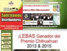 Tablet Screenshot of lebas.com.mx